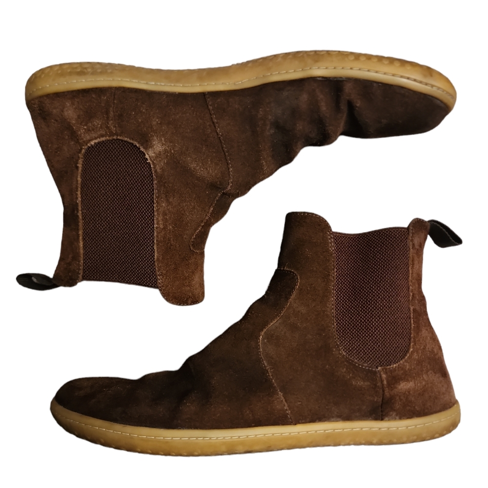RARE Men's Brown Vivobarefoot Fulham Suede Chelsea Boot
